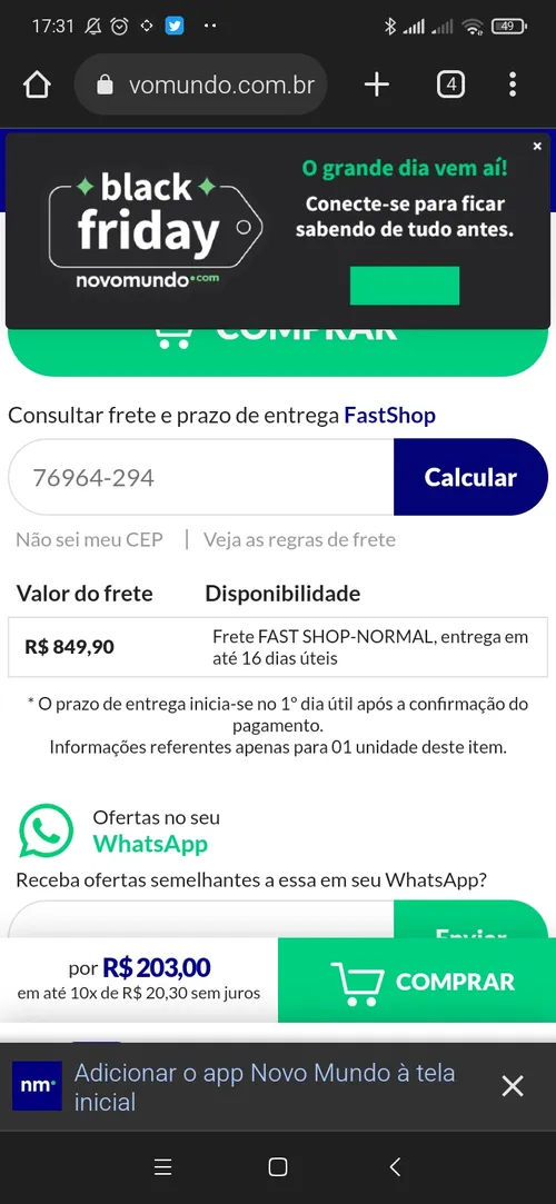 Imagen na descrição da promoção