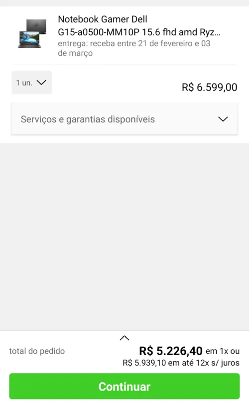 Imagem na descrição da promoção