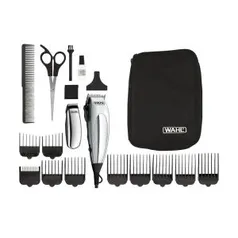 Máquina de Cortar Cabelo com Fio Wahl Clipper Deluxe Home Pro 2 Níveis de Ajuste 10 Pentes 110V - R$108