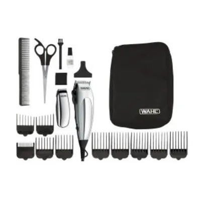 Máquina de Cortar Cabelo com Fio Wahl Clipper Deluxe Home Pro 2 Níveis de Ajuste 10 Pentes 110V - R$108