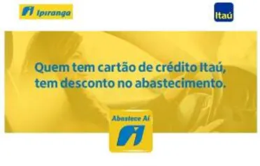 [Itaucard + Abastece Aí] Desconto de R$20,00 no próximo acima de R$40,00