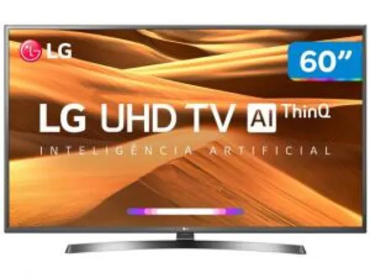 Smart TV 4K LED 60” LG 60UM7270 ThinQ + Controle Smart Magic | R$2.821