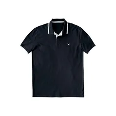 Camisa Masculina Hering Polo  Básica Com Bordado Na Modelagem Comfort