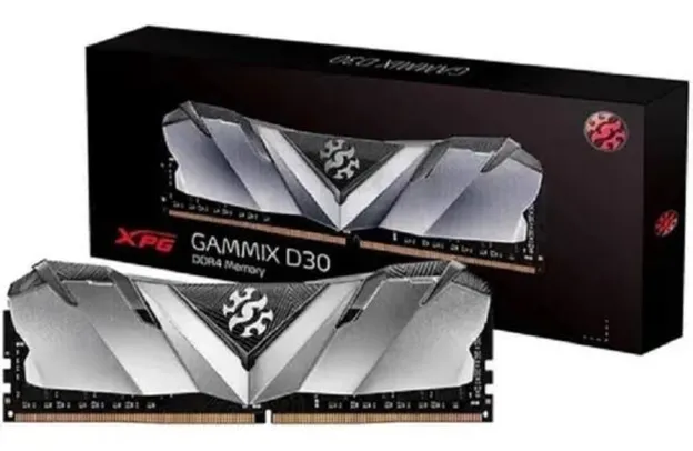 Memória DDR4 XPG Gammix D30, 8GB, 3200Mhz, CL16, Black | R$259