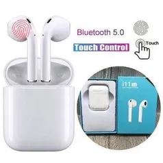 Fone Bluetooth Sem Fio I11 Tws 5.0 AirPods Tws I11 Bluetooth 5.0 Android E Ios | R$65