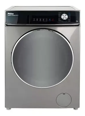 Lava e seca automática Philco Blanca PLS11 inverter inox 10kg 220 V