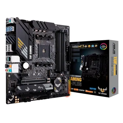 [Com Cashback R$769] Placa Mãe Asus TUF Gaming B550M-Plus, AMD AM4, mATX, DDR4