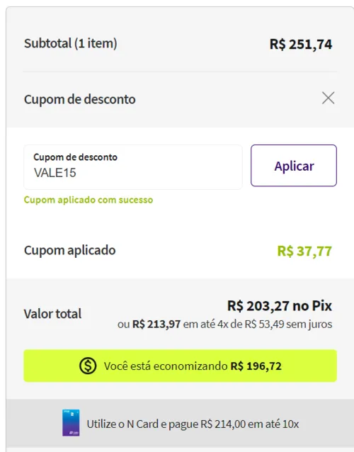 Imagem na descrição da promoção