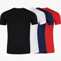 Camiseta dry Masculina - kit com 4 unidades