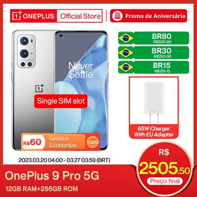 Smartphone Oneplus 9 PRO 5G 12GB + 256GB