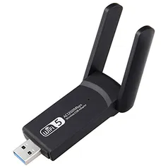 yongke Adaptador WiFi USB Wireless, 1200 Mbps, LAN USB Ethernet 2.4G 5G Dual Band