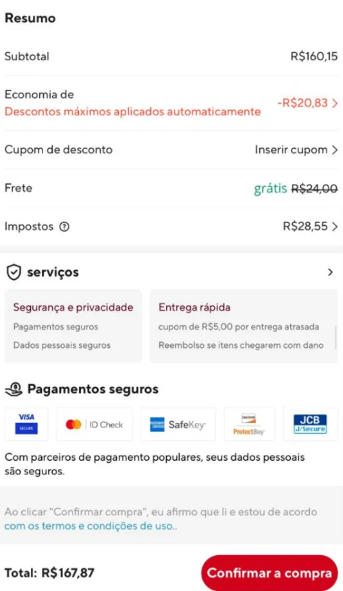 Imagem na descrição da promoção