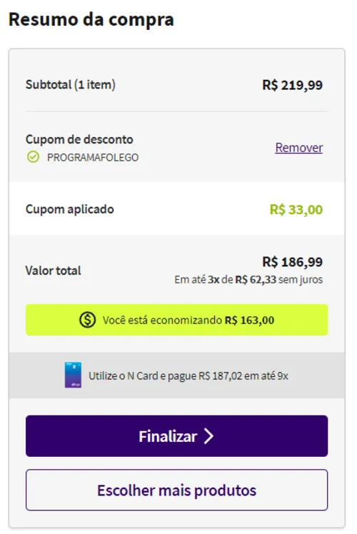 Imagem na descrição da promoção