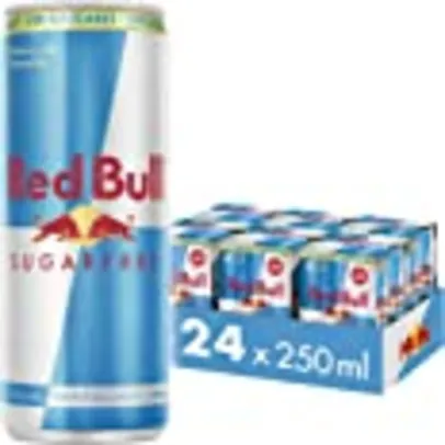 [rec] Energético Red Bull Energy Drink, Sem Açúcar, 250ml (24 latas)