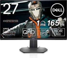 Monitor Dell Gamer 27" S2721DGF Preto 165HZ QHD