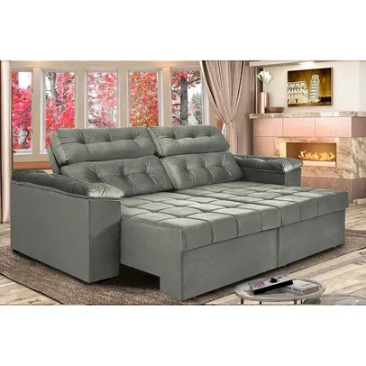 Sofa new italia 2,72m-casas bahia | R$ 1014,93