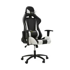 Cadeira de Escritório Presidente Pro Gamer Preto e Branco - R$647