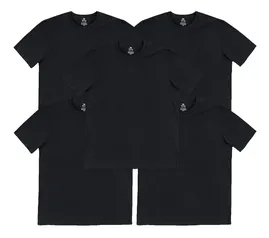 Kit 5 Camisas Masculinas Hering Básicas Slim | R$100