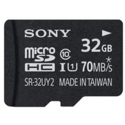 [Wallmart] Cartão de Memória Sony Micro SD 10SR-32UY2 32 GB