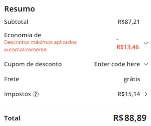 Imagem na descrição da promoção