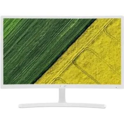 Monitor Acer LED 23.6´ Widescreen Curvo, Full HD, HDMI/VGA, FreeSync, Branco - ED242QR WI