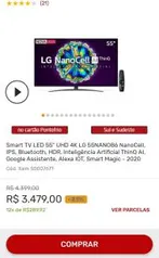 Smart TV LED 55" UHD 4K LG 55NANO86 NanoCell | R$3479