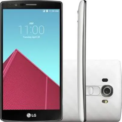 [Submarino] Smartphone LG G4 Desbloqueado, Android 5.0, Tela 5.5", 32GB, 4G, Câmera 16MP, Hexa Core, Branco - R$1700