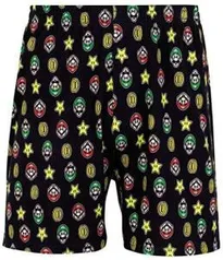 Cueca Samba Canção Mario Bros AM Urban Lupo Masculino Preto R$47