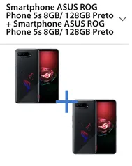 Smartphone ASUS ROG Phone 5s 8GB/ 128GB Preto + Smartphone ASUS ROG Phone 5s 8GB/ 128GB Preto