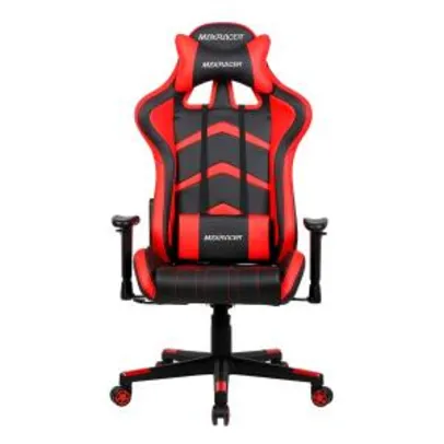 Cadeira Gamer Reclinável Max Racer Aggressive AGG-1 Vermelha/Preta | R$884