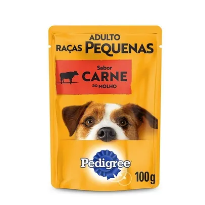 Ração Úmida Pedigree Sachê Cães Adultos Pequenas Carne 100g