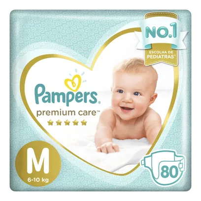 Product photo Fralda Pampers Premium Care - M - 80 Unidades