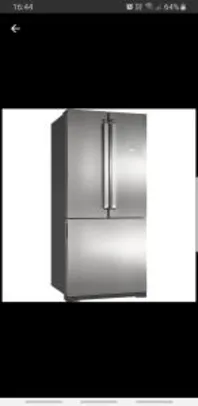 [Cartão Sub] Refrigerador Brastemp Side Inverse BRO80 540 Litros Ice Maker Evox - R$3444