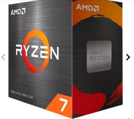 Processador AMD Ryzen 7 5700X, 8-Core, 16-Threads, 3.4GHz (4.6GHz Turbo), Cache 36MB, AM4, 100-100000926WOF