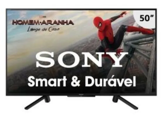Smart TV LED 50" Sony KDL-50W665F Full HD HDR com Wi-Fi 2 USB, 2 HDMI, Motionflow XR 240, X-Protection PRO, X-Reality PRO