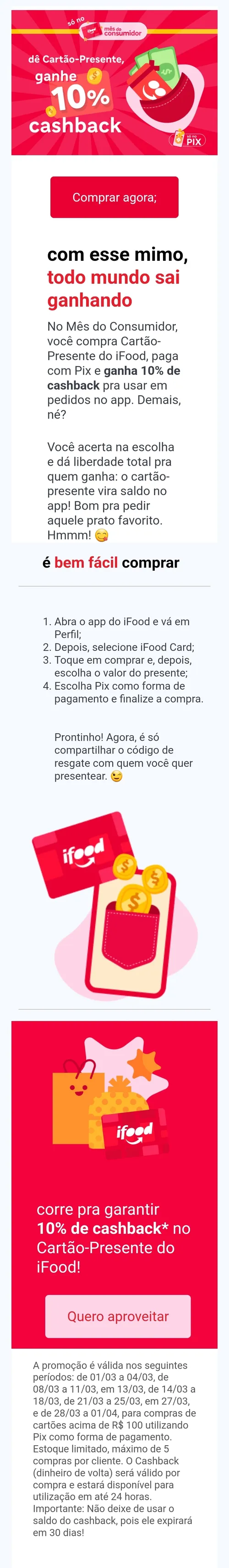 Imagem na descrição da promoção