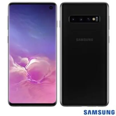Samsung Galaxy S10 Preto, com Tela Infinita de 6,1", 4G, 512GB e Câmera Tripla de 12MP+12MP+16MP - SM-G973FZKKZTO - SGSMG973FSPTOB R$2.932