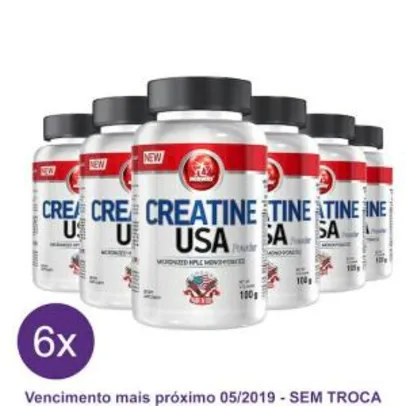 Kit 6x Creatina Monohidratada e Micronizada Midway 100g - VENCE 05 /2019 - R$46