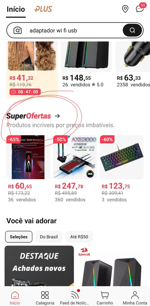 Imagem na descrição da promoção