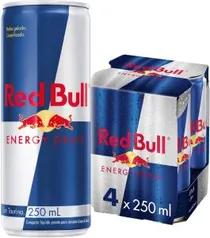 [Prime] Energético Red Bull Energy Drink Pack com 4 Latas de 250ml | R$ 28