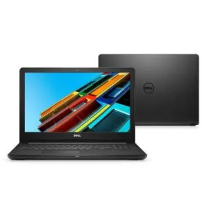 Notebook Dell Core i7-7500U 8GB 2TB Tela 15.6” Linux Inspiron I15-3567-D50P - R$2599