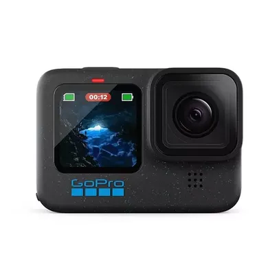 Câmera GoPro HERO12 Black - à Prova D'água com 5.3K60, 27MP, Vídeo + Foto hdr, HyperSmooth 6.0, Trava de horizonte 360°, Live + webcam, Áudio por Blue