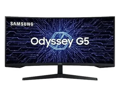 Foto do produto Monitor Samsung 34 Led/Va Gamer Curvo Odyssey G5 Wqhd 165 Hz 1Ms Hdmi