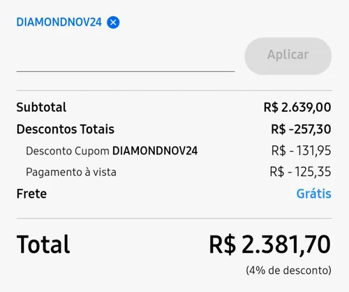 Imagem na descrição da promoção