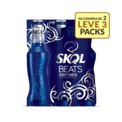[Empório da Cerveja] Kit Skol Beats Senses ou Spirit - 313ML - Na Compra de 2, Leve 3 Caixas - jpor R$57
