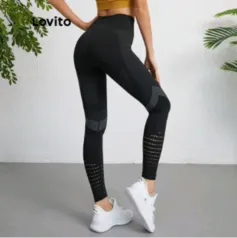 Lovito Leggings Academia Esportivos do Brasil Lipo Lisos