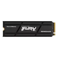 SSD Kingston Fury Renegade, 500GB, M.2 NVMe, 2280, Leitura 7300MBs e Gravação 3900MBs, Com Dissipador, SFYRSK/500G