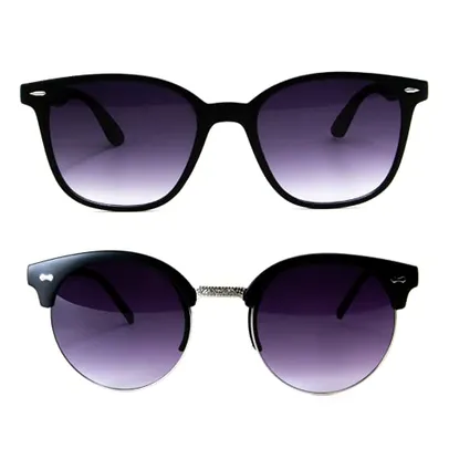 [PRIME] Kit 2x Óculos De Sol Quadrado + Redondo Casual Sport Masculino Feminino | R$62