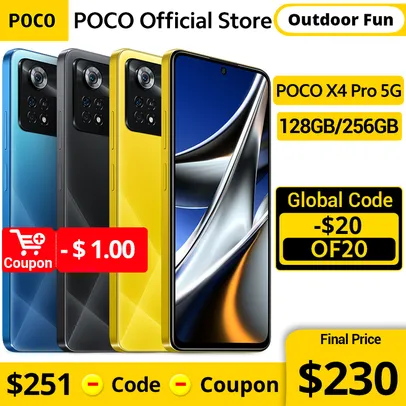 Smartphone POCO X4 Pro 5G NFC 128GB/256GB Snapdragon 695 Octa 