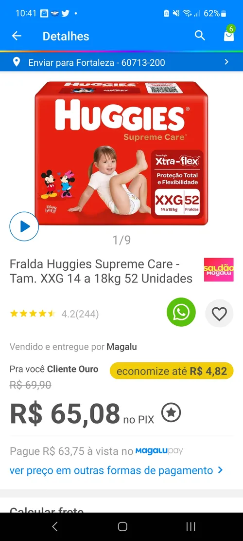 Imagem na descrição da promoção